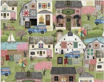 Shop Hopping Scene Green