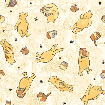 Classic Winnie the Pooh Minky Bears Yellow