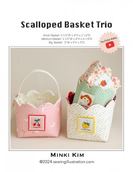 Scalloped Basket Trio