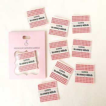 Check Love Woven Labels