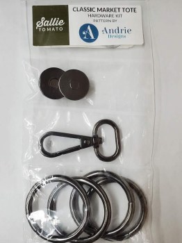 Market Tote Hardware Gunmetal