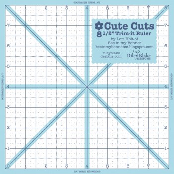 Ruler Cute Cut Square 8 1/2 In