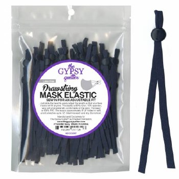 Drawstring Mask Elastic Navy