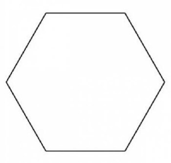 Hexagon Template 1 1/2"