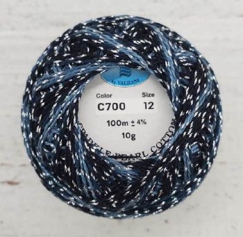 Valdani C700 Blue Sparkle Sz12