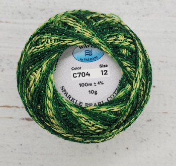 Valdani C704 Green Sparkl Sz12
