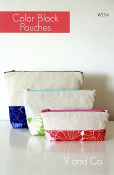 Color Block Pouches