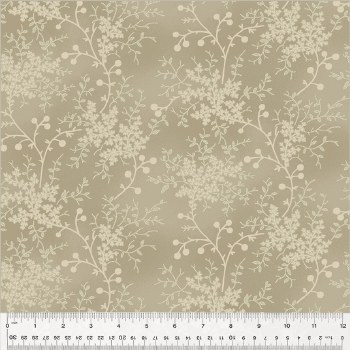 108" Garden Tale Vine Almond