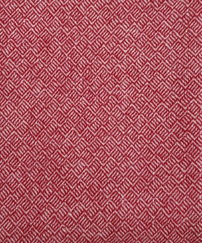 Wool 9" x 28" Red White Geomet