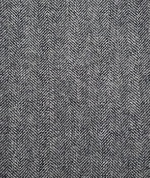 Wool Grey Herringbone Yardage