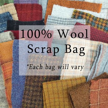 Wool Scrap Bag 8 Ounce