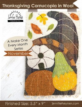 Thanksgiving Cornucopia inWool