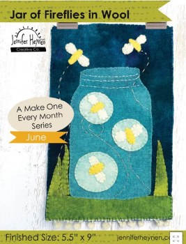 Jar of Fireflies in Wool