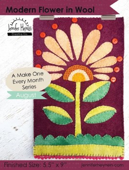 Modern Flower in Wool