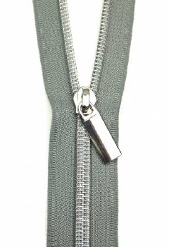 Zipper #5 Nylon Grey/Nickel