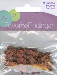 Buttons  -  Gingerbread Cookie