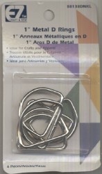 D Rings Nickel 1"