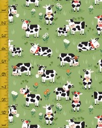 Fun on the Farm Cows Green