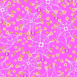 Ghostly Garden Web Pink