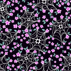 Ghostly Garden Web Black
