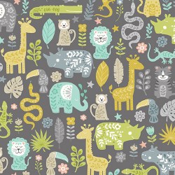 Baby Safari Large Animal Grey Baby Safari Large Animal Grey