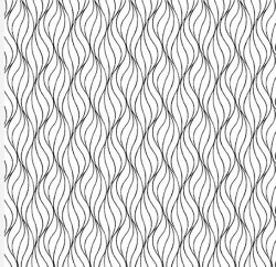 Century Black on White Waves