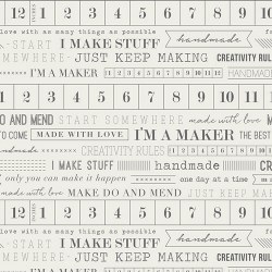 I'm A Maker Tape Measure Print