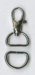 D-Ring Swivel Clip 3/4 Inch