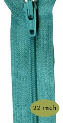 Zipper 22" Tahiti Teal