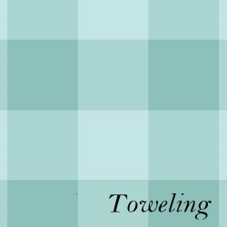 Toweling 20" Buffalo Check Tea