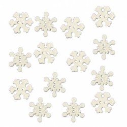 Buttons - Holiday Snowflakes