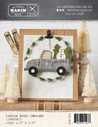 Vintage January Truck Ornament