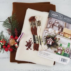 SmGingerbread House Orn Kit