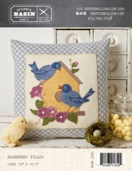 Bluebirds Pillow Bluebirds Pillow