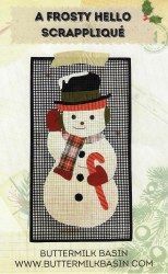 A Frosty Hello Scrapplique