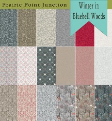 Bundle Winter in Bluebell Woods 18 Fat Quarters