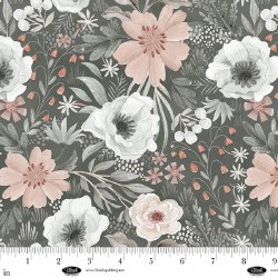 Petals & Pewter Large Floral