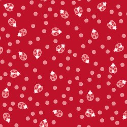 Ladybug Mania Dot Lt Red