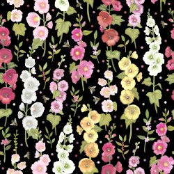 Simple Life Hollyhocks Black