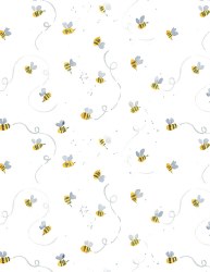 Meant to Bee Busy Bees White