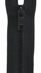 Zipper Separating 18in Black