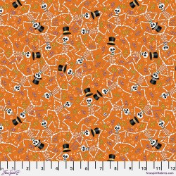 Spooky Cute Skeletons Orange