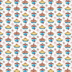 Happy Birthday America Cherry Pie White