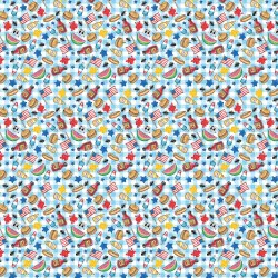 Happy Birthday America Cookout Blue