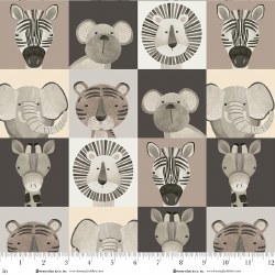 Jungle Romp Faces Beige