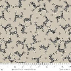 Jungle Romp Zebras Beige