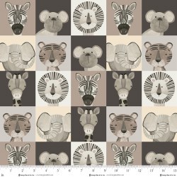 Jungle Romp Minky Faces