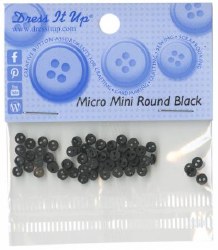 Buttons Micro Mini Black