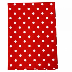 Towel Dot Bright Red