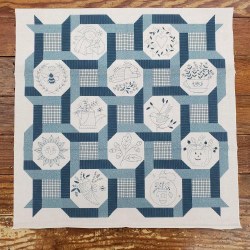 Woven Wreath Blue